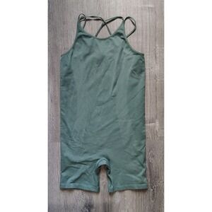 Juniours All In Motion Seamless‎ Bike Leotard Green Size XL (14)